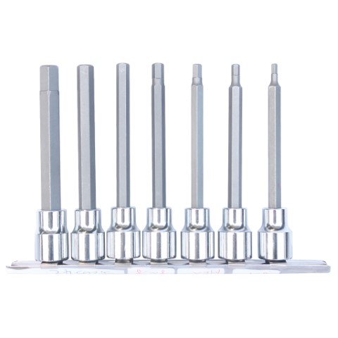 SP - 7PC 3/8 DR INHEX 100MM SAE SOCKET SET 